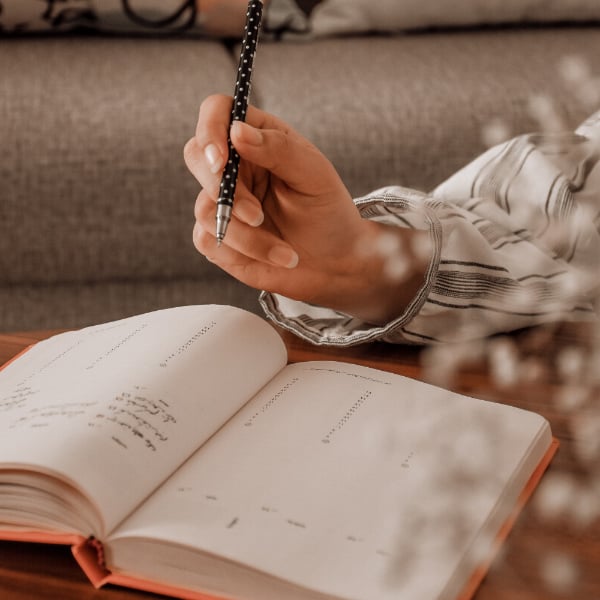 Journaling and self-reflection as part of the therapeutic process